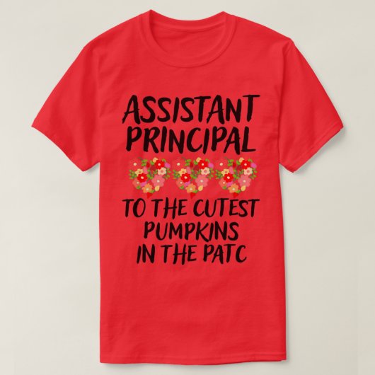 Assistent-directeur Gifts School Hoofd 8 T-shirt (Design voorkant)