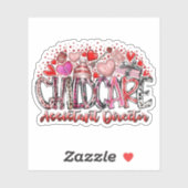 Assistent-directeur kinderopvang sticker (Vel)