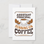 Assistent-directeur op de Coffee Caffeine Gif Kaart (Voorkant)
