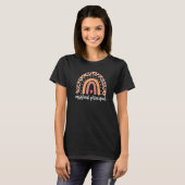 Assistent-directeur Rainbow Functietitel School W T-shirt (Voorkant volledig)