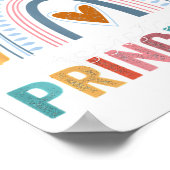 Assistent-directeur Rainbow Funny Job Title School Poster (Hoek)