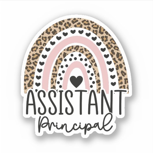 Assistent-directeur regenboog, hoofdgeschenken sticker (Voorkant)
