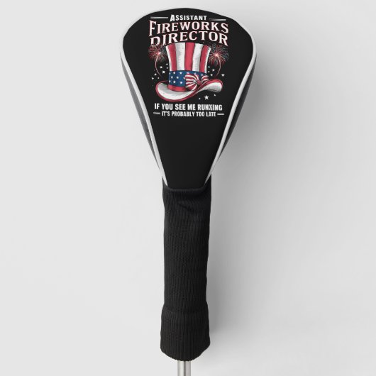 Assistent Directeur Vuurwerk USA 4 juli Golfheadcover (Voorkant)