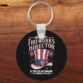 Assistent Directeur Vuurwerk USA 4 juli Sleutelhanger (Voorkant)