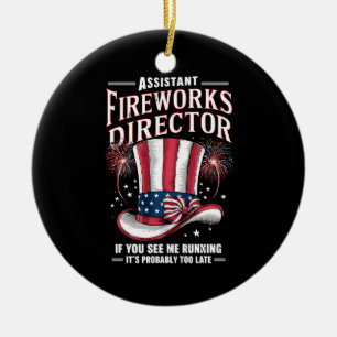 Assistent-directeur vuurwerk VS 4 juli Keramisch Ornament