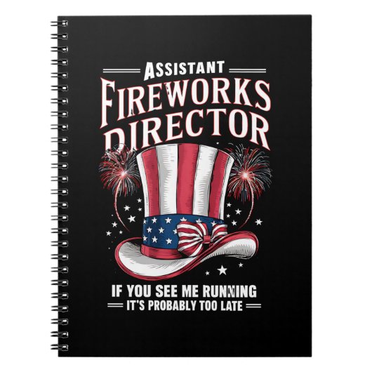 Assistent-directeur vuurwerk VS 4 juli Notitieboek (Voorkant)