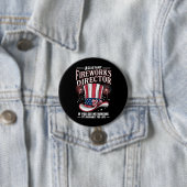 Assistent-directeur vuurwerk VS 4 juli Ronde Button 7,6 Cm (In situ)