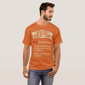 Assistent directeur woordenboek term sarcastisch t-shirt (Voorkant volledig)