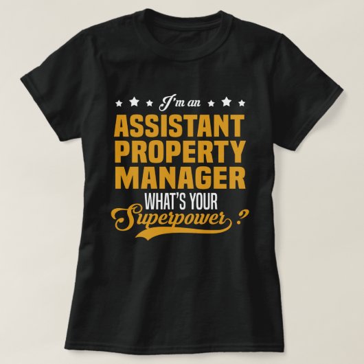Assistent-eigenschappenbeheer T-shirt (Design voorkant)