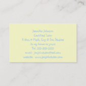 Assistent Elementaire Leraar Goldfish Sjabloon Visitekaartje (Achterkant)