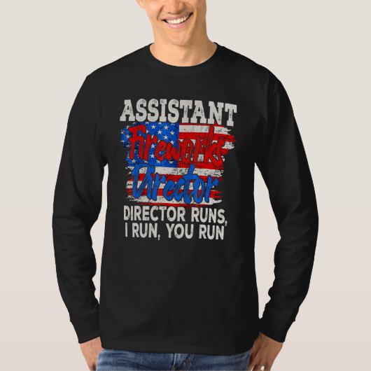 Assistent Fireworks Director Usa Independence T-shirt (Voorkant)