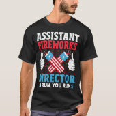 Assistent Fireworks Expert Ik run U Run T-shirt (Voorkant)