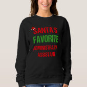 Assistent Funny Pajama Kerstmis Trui (Voorkant)