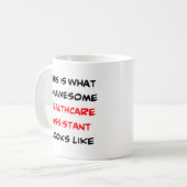 assistent gezondheidszorg, geweldige koffiemok (Voorkant links)