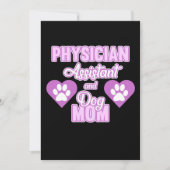 Assistent Hondenliefhebber mam PA School Studen Bedankkaart (Voorkant)