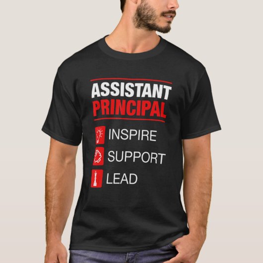 Assistent hoofd Inspire-ondersteuning hoofdbeheerd T-shirt (Voorkant)