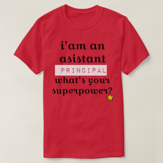Assistent hoofd Klassieke offerte TShirt (Design voorkant)