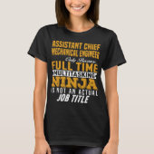 Assistent-hoofd Mechanische ingenieur T-shirt (Voorkant)