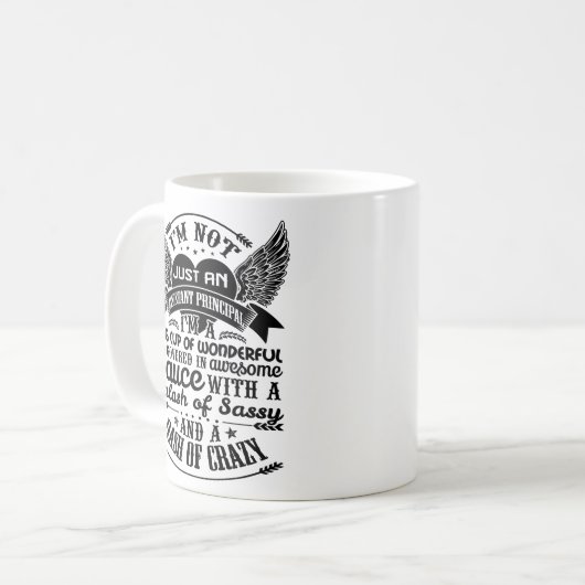 Assistent-hoofd Mok Koffie Mugs Funny Gifts (Voorkant links)