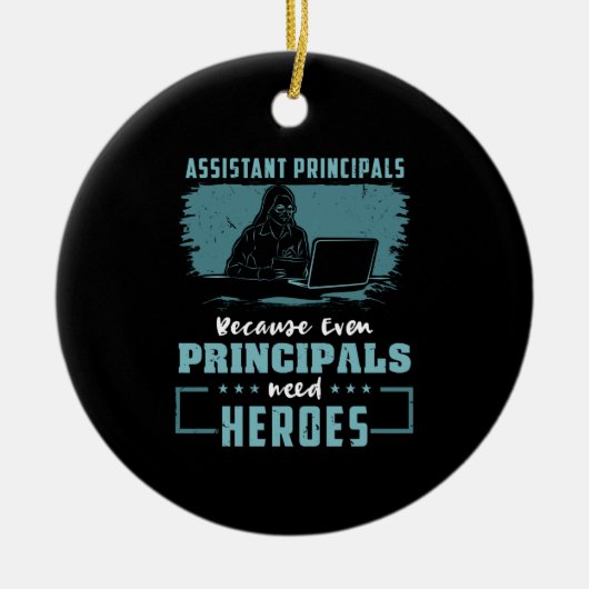 Assistent-hoofden Keramisch Ornament (Voorkant)