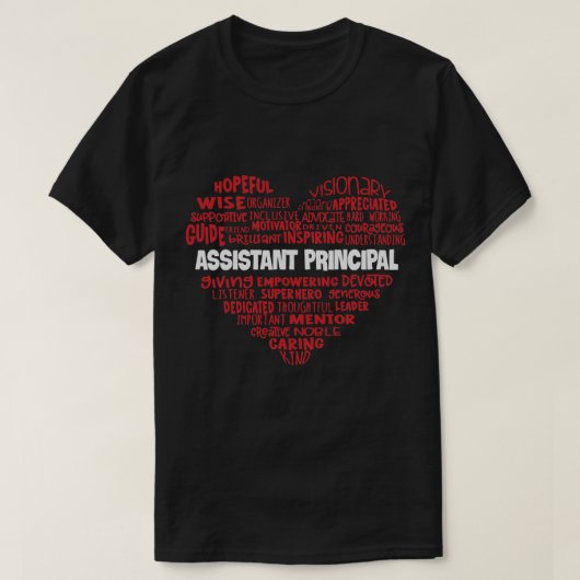 Assistent hoofdkwartier van het hart van de klinie t-shirt (Design voorkant)