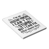 Assistent hoofdNotitieblok Funny Birthday Gifts Notitieblok (Schuin)