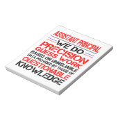 Assistent hoofdNotitieblok Funny Birthday Gifts Notitieblok (Linkerzijde)