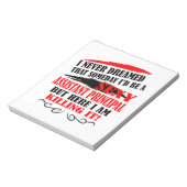 Assistent hoofdNotitieblok Funny Birthday Gifts Notitieblok (Linkerzijde)