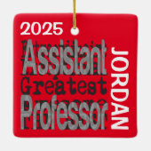Assistent hoogleraar buitengewoon CUSTOM Keramisch Ornament (Achterkant)