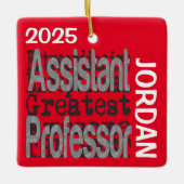 Assistent hoogleraar buitengewoon CUSTOM Keramisch Ornament (Voorkant)