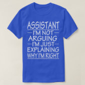 Assistent ix27m die geen ix27m uitlegt, legt allee t-shirt (Design voorkant)