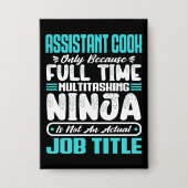 Assistent-kok Multitasker Functietitel Souschef  Button (Voorkant)