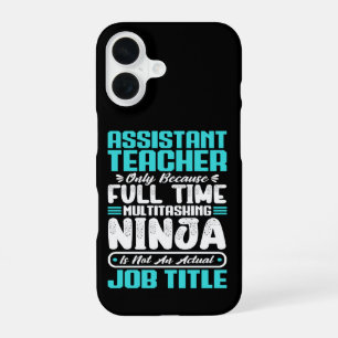 Assistent Leraar Docent Multitasker Job Vaardighed iPhone 16 Hoesje