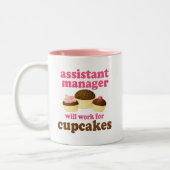 Assistent-manager (Funny) Cadeau Tweekleurige Koffiemok (Links)