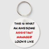 assistent manager, geweldige sleutelhanger (Voorkant)