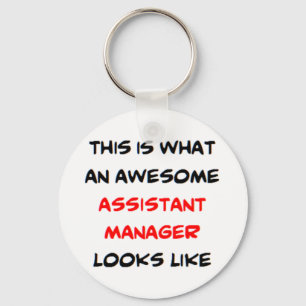 assistent manager, geweldige sleutelhanger