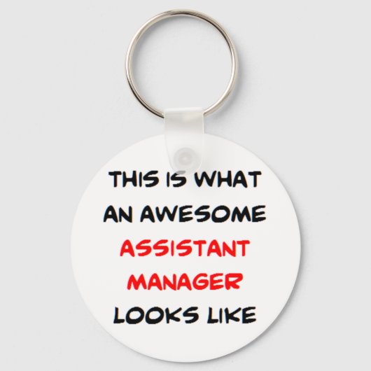 assistent manager, geweldige sleutelhanger (Voorkant)