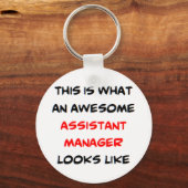 assistent manager, geweldige sleutelhanger (Voorkant)