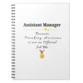 Assistent-manager Notitieboek (Voorkant)