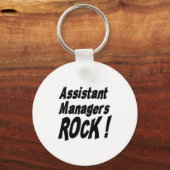 Assistent Managers Rock! Button Sleutelhanger (Voorkant)
