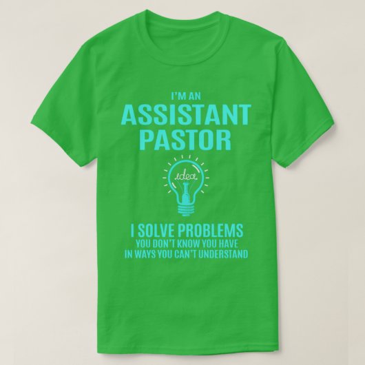 Assistent-predikant I Problemen oplossen bij taakv T-shirt (Design voorkant)