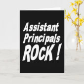 Assistent Principals Rock! Wenskaart Kaart (Gele Bloem)