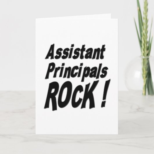 Assistent Principals Rock! Wenskaart Kaart (Voorkant)