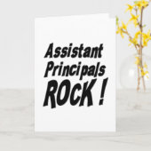 Assistent Principals Rock! Wenskaart Kaart (Gele Bloem)