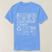 Assistent-professor chemie MultiTasking Cert T-shirt (Design voorkant)