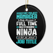 Assistent Projectmanager Multitasker vaardigheden Keramisch Ornament (Links)