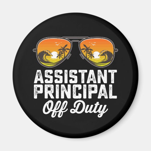 Assistent-schooldirecteur laatste schooldag magneet (Voorkant)