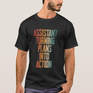 Assistent-Secretaresse Kantoor Baan Beroep Grappig T-shirt