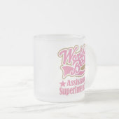 Assistent Superintendent Gift (beste werelden) Matglas Koffiemok (Voorkant rechts)