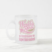Assistent Superintendent Gift (beste werelden) Matglas Koffiemok (Links)